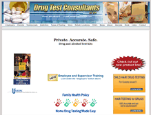 Tablet Screenshot of drugtestofpa.com